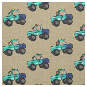 Monster Trucks Fabric