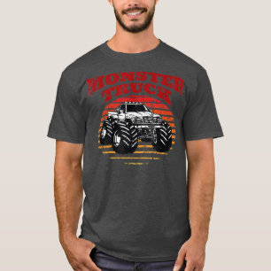 Monster Trucks for toddlers Youth & adults Retro V T-Shirt