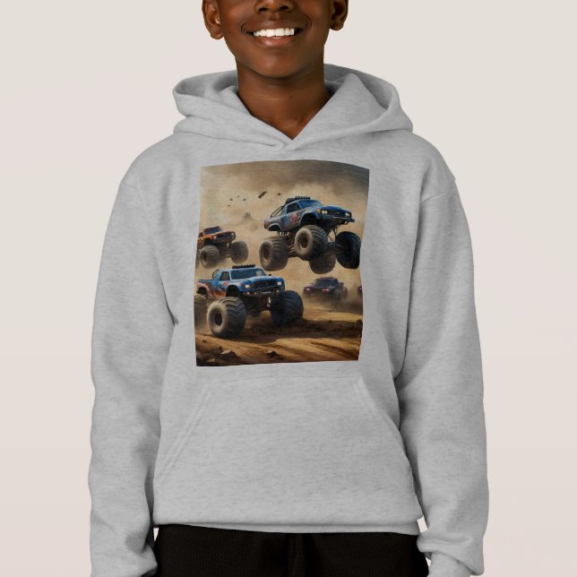 Monster Trucks Mayhem, Boys Hoodie (Front)