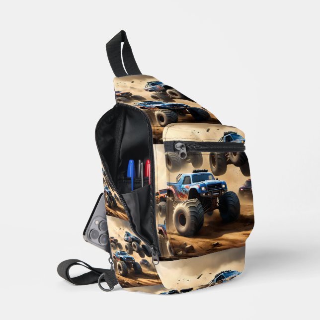 Monster Trucks Mayhem, Sling Bag (Open)