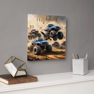 Monster Trucks Mayhem, Square Wall Clock