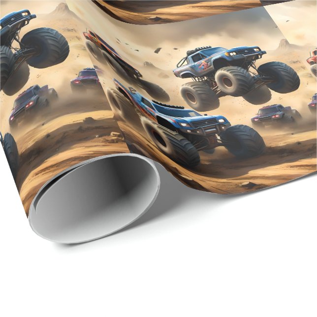 Monster Trucks Mayhem,  Wrapping Paper (Roll Corner)
