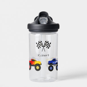 Monster Trucks Personalised Water Bottle