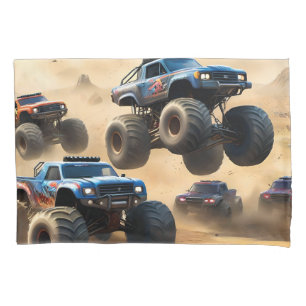 Monster Trucks Racing In The Desert, Pillowcase