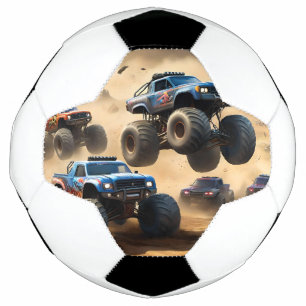 Monster Trucks Racing In The Desert, Soccer Ball