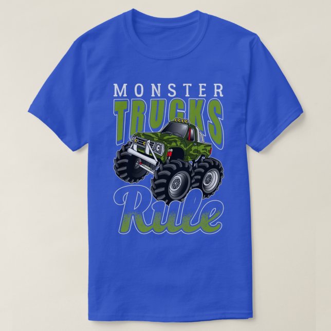 Monster Trucks Rule 17 T-Shirt (Design Front)