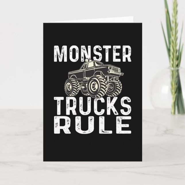 Monster Trucks Rule Card (Front)