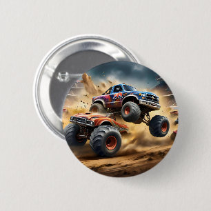 Monster Trucks Smash Up Derby, 6 Cm Round Badge