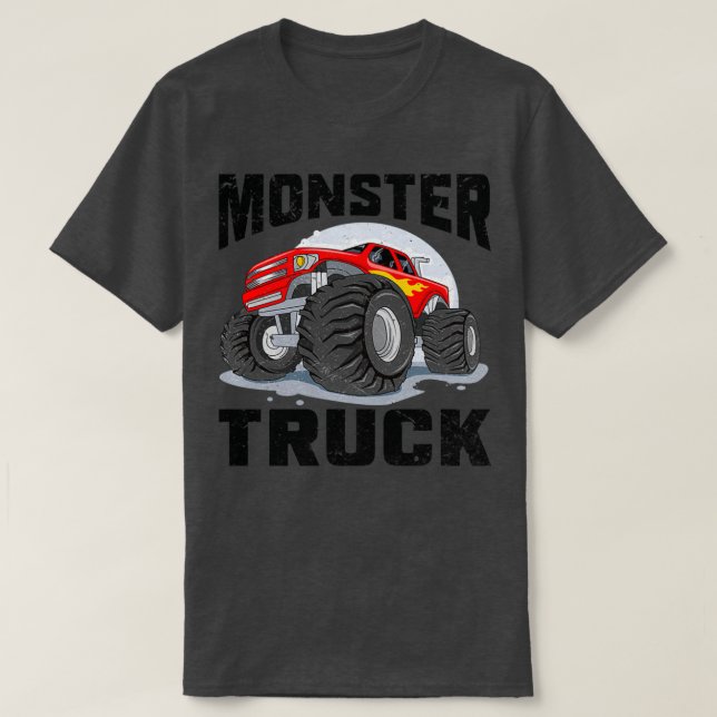 Monster Trucks Truck lover Birthday gift idea boys T-Shirt (Design Front)