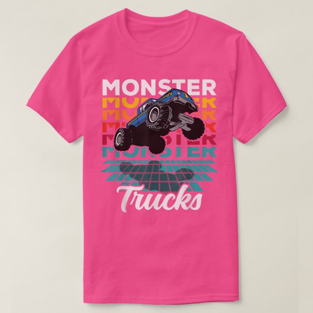 Monster Trucks Vintage 4x4  T-Shirt (Design Front)