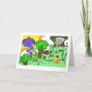 MONSTER VALLEY GREETING CARD