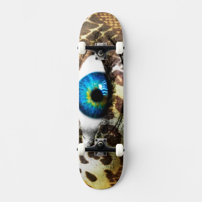 Monster Vision: 7 3/4 Skateboard with Eye Print (Front)