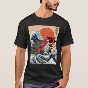 Monster vs Cat Laser Anime Stuff Japanese Kawaii C T-Shirt