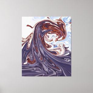 monster waves Best abstract painting Canvas Print