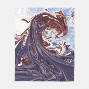 Monster waves   Best abstract painting Fleece Blanket