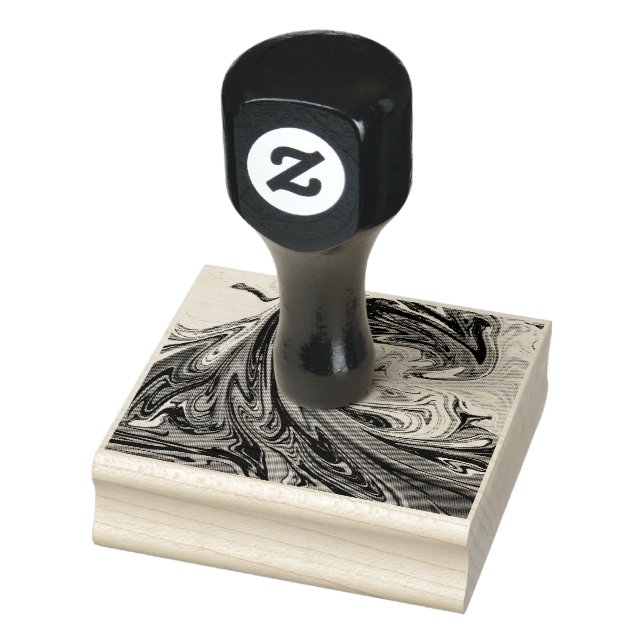 Monster waves | Best abstract painting Rubber Stamp (Stamp)