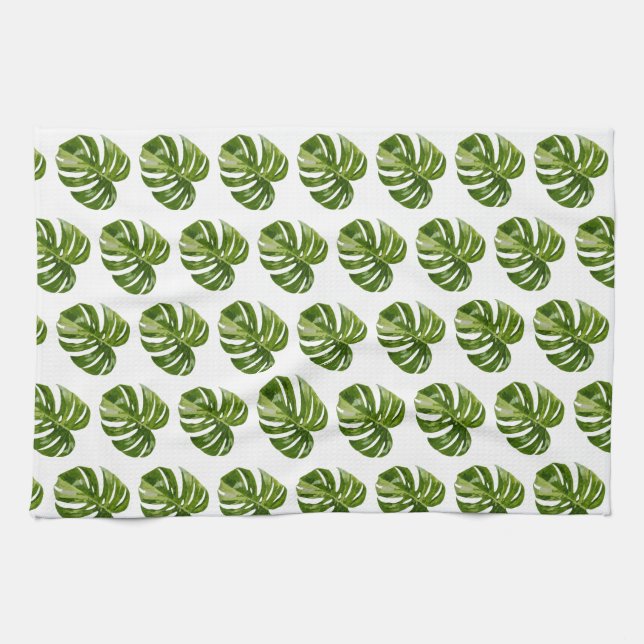 Monstera Albo Kitchen Towel  (Horizontal)