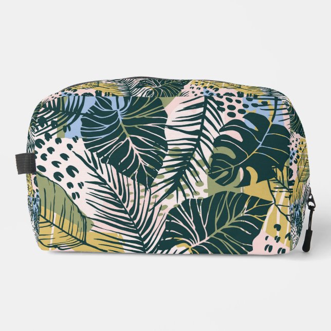 Monstera and Fern Jungle Travel Bag (Front)