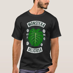 Monstera Deliciosa Plnt Lvr Aroid Club Botanist Ga T-Shirt