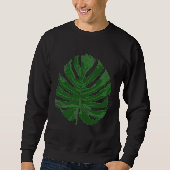 Monstera Delisiosa Leaf Sweatshirt (Front)