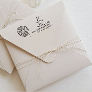 Monstera Hawaii return address stamp