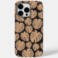 Monstera in Tan and Black