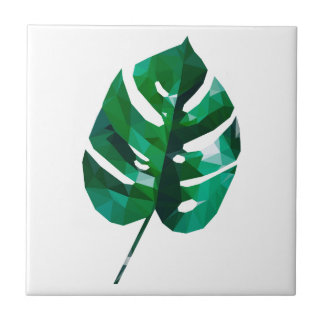 Monstera Leaf Design Tile
