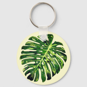 Monstera Leaf Keychain