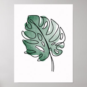 Monstera leaf  poster