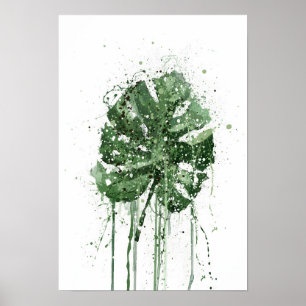Monstera Leaf  Poster
