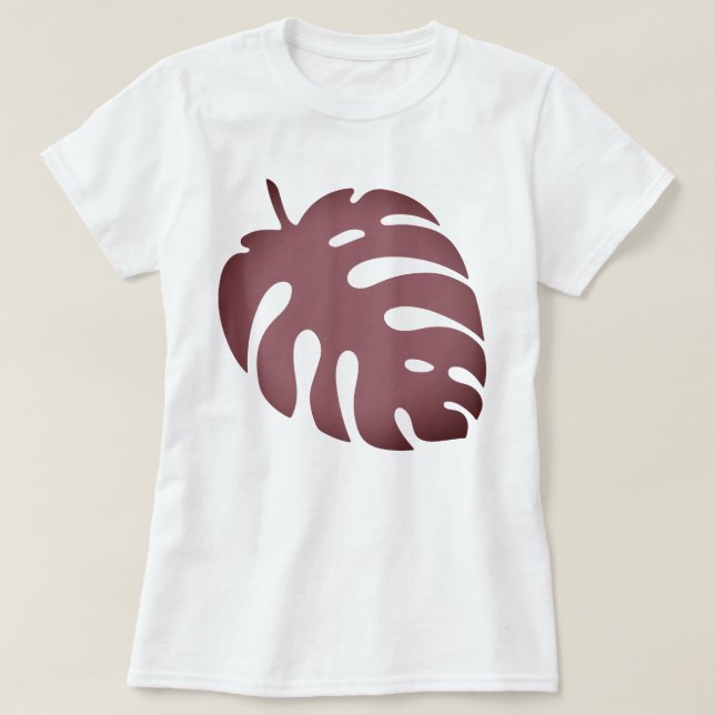 Monstera Leaf T-Shirt (Design Front)