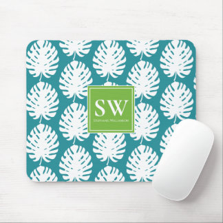 Monstera Leaf Tropical Coastal Modern Mouse Pad