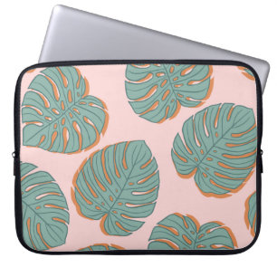 Monstera Leaf: Tropical Vintage Pattern Laptop Sleeve