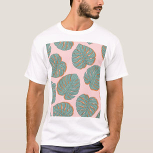 Monstera Leaf: Tropical Vintage Pattern T-Shirt