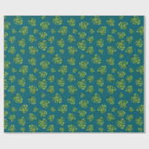 Monstera Leaf Wrapping Paper 30 in x 6 ft