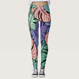 Monstera Leaves #8 Leggings