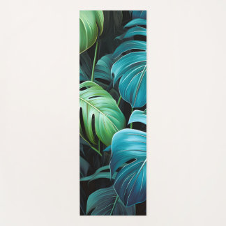 Monstera Leaves Botanical Tropical Jungle Foliage  Yoga Mat
