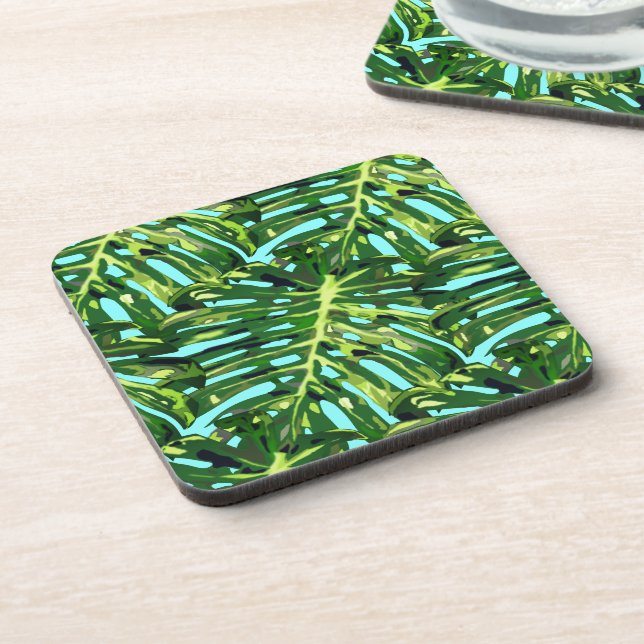 Monstera Leaves Coaster (Left Side)