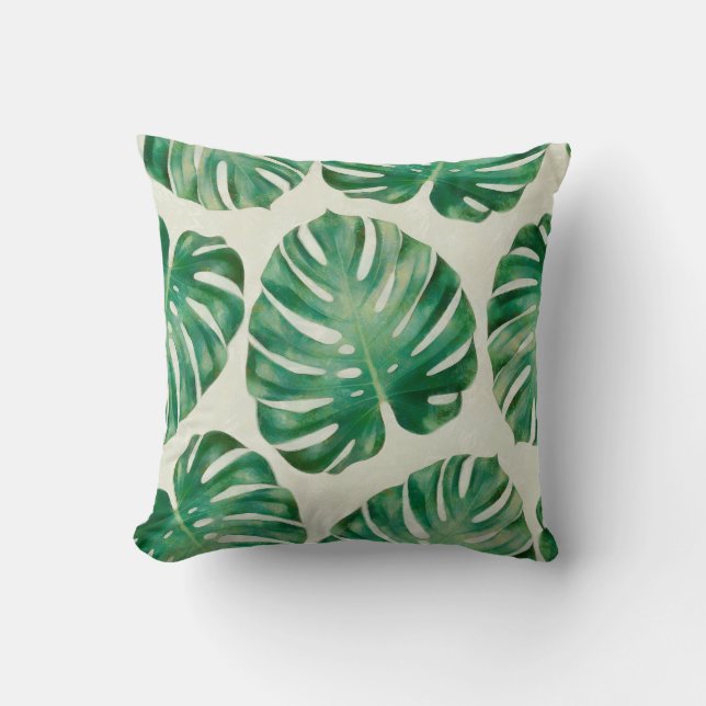 Monstera leaves cushion (Front)