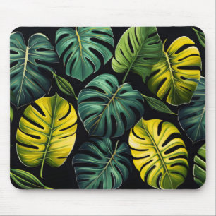 Monstera Leaves Mouse Pad