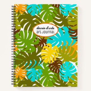 Monstera Leaves Notebook