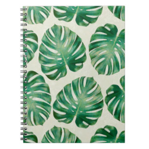Monstera leaves notebook