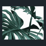 Monstera Leaves Poster<br><div class="desc">Monstera Leaves Poster Print, following the latest trends in home decor, is ideal to renew your walls.</div>