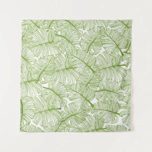 Monstera leaves, seamless floral design. tapestry