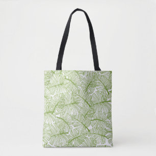 Monstera leaves, seamless floral design. tote bag