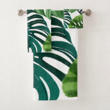Monstera Leaves | Simple Modern Hand Towel