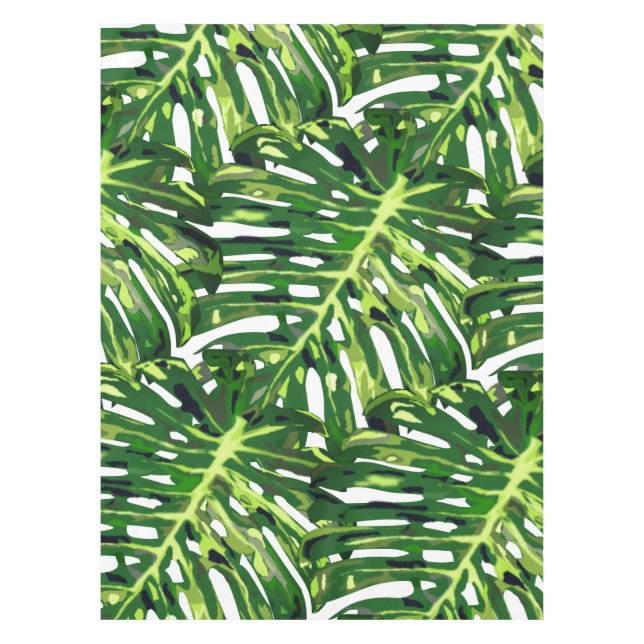 Monstera Leaves Tablecloth (Front)