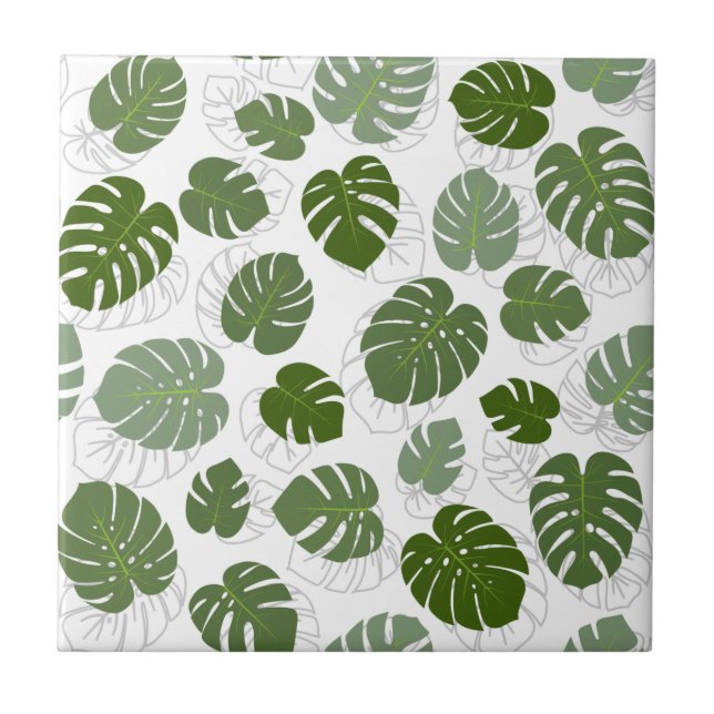 Monstera Leaves Tile (Front)