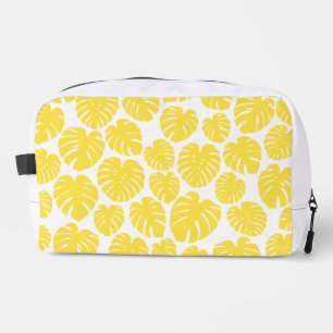 Monstera - Lemon Yellow and White Dopp Kit