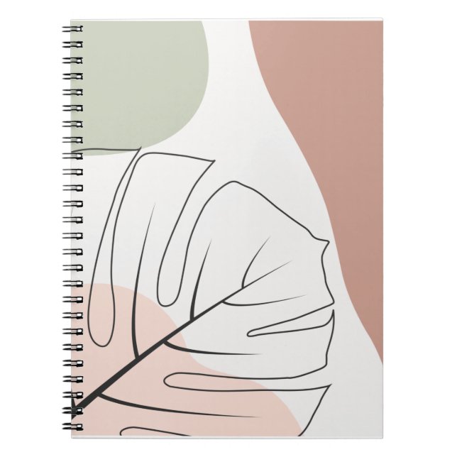 Monstera minimalist notebook (Front)